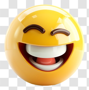 Emoji - Laughing Emoji Symbol Design Transparent PNG