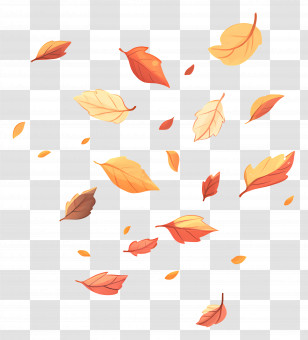Autumn Leaves - Falling Autumn Leaves Illustration Transparent PNG