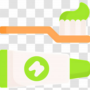 Toothbrush Toothpaste - Toothbrush And Toothpaste With Green Paste Transparent PNG
