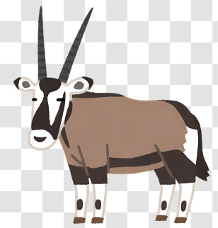 Oryx - Oryx With Long Horns Transparent PNG