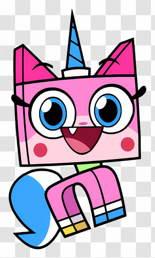 Powerpuff Girls - Pink Unicorn Cat Cartoon Character Transparent PNG