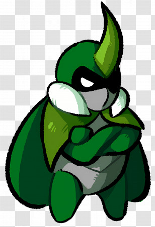 Kabbu - Green Cartoon Character With Horn Transparent PNG