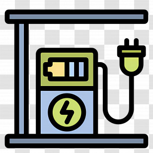 Charging Station - Electric Charging Station With Plug Icon Transparent PNG