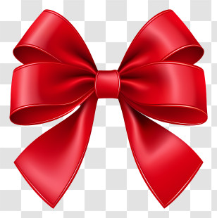 Red Bow - Red Ribbon Bow For Decoration Transparent PNG