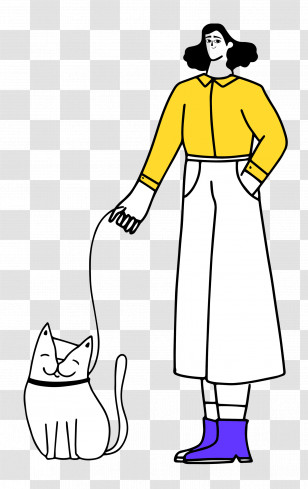 Walking The Cat Transparent PNG
