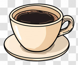 Animated Coffee - Coffee Cup Illustration In Cartoon Style Transparent PNG
