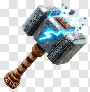Blocky Hammer - Magic Hammer Transparent PNG