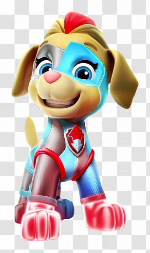 Paw Patrol - Cartoon Dog In Superhero Costume Transparent PNG