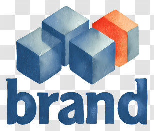Brand - Geometric Brand Cubes Logo Transparent PNG