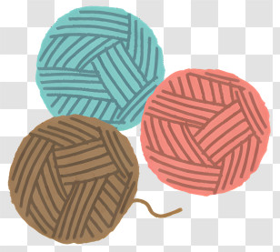 Clipart - Yarn Balls For Knitting Transparent PNG