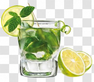 Mojito Cocktail Carbonated Water Rickey - Citric Acid Transparent PNG