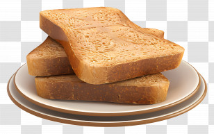 Whole Wheat Bread - Slices Of Toast Transparent PNG