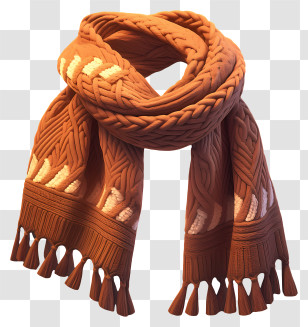 Wool Scarf Knit - Chunky Knit Scarf Transparent PNG