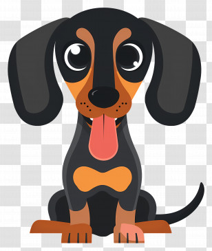 Animated Dog - Cartoon Dog With Big Eyes Transparent PNG