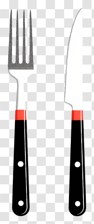 Fork And Knife - Fork And Knife Illustration Transparent PNG