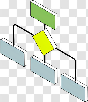 Web - Simple Flowchart Diagram Transparent PNG
