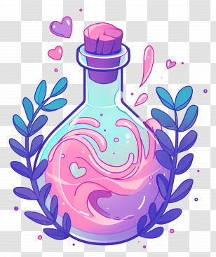 Love Potion - Enchanting Magical Love Potion Illustration Transparent PNG