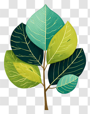 Banyan Tree Leaf - Leafy Tree With Branches Transparent PNG