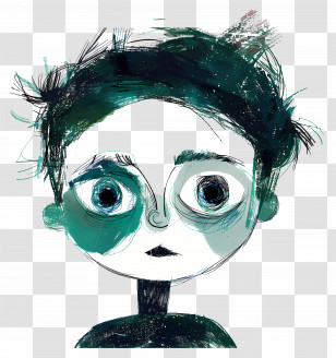 Child - Sad Cartoon Boy Illustration Transparent PNG