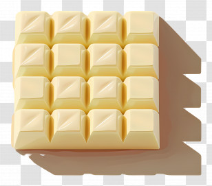 White Chocolate - Delicious White Chocolate Bar Transparent PNG
