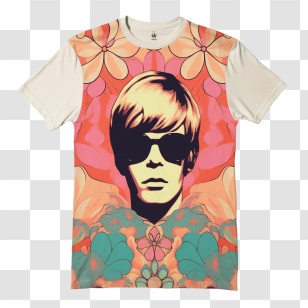 T Shirt - Colorful Graphic T-shirt Transparent PNG