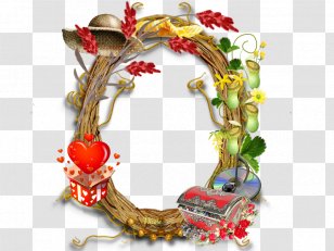 Valentine's Day Wreath Floral Design Oyster Christmas Ornament Transparent PNG