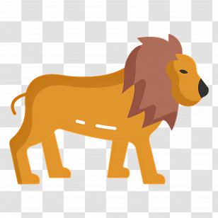African Lion - Lion Illustration For Wildlife Transparent PNG