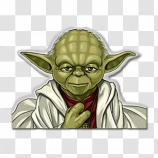 Sticker Yoda Telegram Star Wars Illustration - Superhero - Drawing Transparent PNG