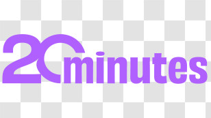 20 Minutes Logo - 20 Minutes Purple Logo Transparent PNG