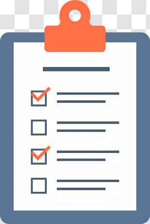 Icon - Clipboard With Completed Checklist Transparent PNG