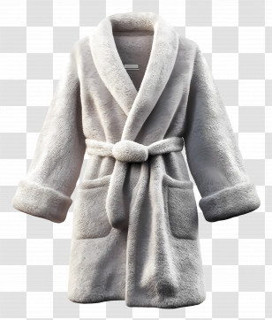 Bathrobe - Soft Gray Bathrobe Transparent PNG
