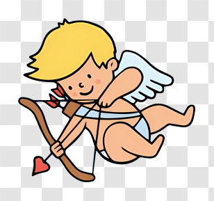 Cupid - Cupid Drawing Bow Transparent PNG