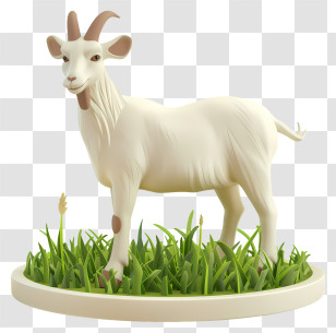 Goat - White Goat Digital Illustration Transparent PNG