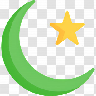 Moon Stars - Crescent And Star Symbol For Eid Celebration Transparent PNG