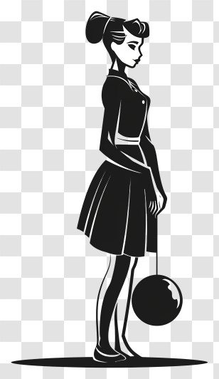 Female Silhouette - Elegant Woman Silhouette Transparent PNG