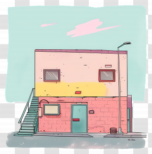 Warehouse - Small Cute Doodle House Transparent PNG