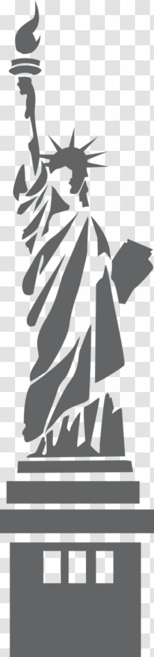 Statue Of Liberty Eiffel Tower Drawing Clip Art - Ny Cliparts Transparent PNG