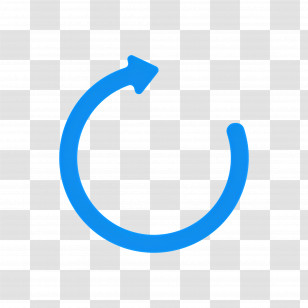 Blue Arrow - Blue Circular Arrow For Refresh Symbol Transparent PNG