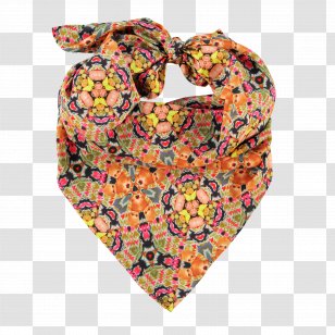 Headscarf Silk Textile Clothing Accessories - Stole - Orange Transparent PNG