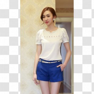 T-shirt Top Blouse Sleeve - Lace Transparent PNG