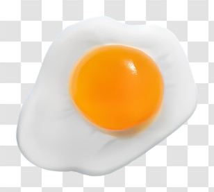 Fried Egg - Sunny-Side-Up Fried Egg Illustration Transparent PNG