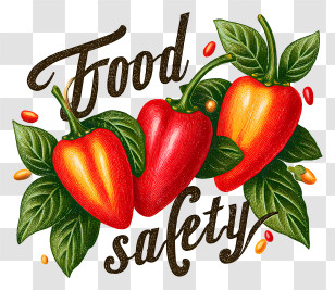 World Food Safety Day - Red And Orange Peppers For Food Safety Transparent PNG