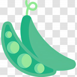 Green Peas - Green Peas With Fresh Pod Transparent PNG