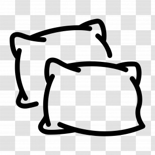 Pillow - Stylized Pillow Illustration Transparent PNG