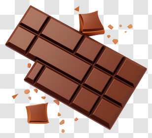 Chocolate Bars - Dark Chocolate Bar With Chunks Transparent PNG