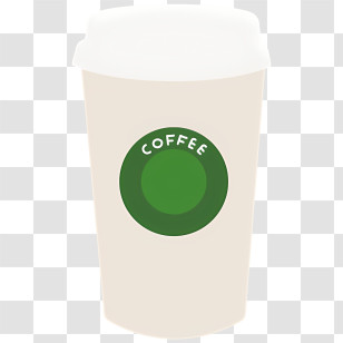 White Paper Cup - Takeaway Coffee Cup Transparent PNG