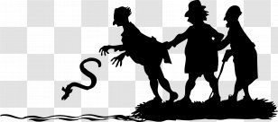 Eel Silhouette Clip Art - Hand - Wise Man Transparent PNG