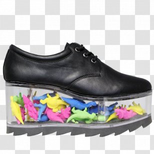 Platform Shoe High-heeled Wedge Brothel Creeper - Artificial Leather - Shoes Transparent PNG