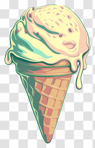 Ice Cream - Ice Cream Cone Illustration Transparent PNG