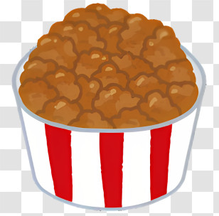 Popcorn - Bucket Of Crispy Fried Chicken Transparent PNG